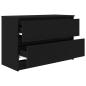 Preview: TV-Schrank Schwarz 80x35x54 cm Holzwerkstoff