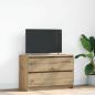 Preview: ARDEBO.de - TV-Schrank Artisan-Eiche 80x35x54 cm Holzwerkstoff