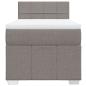 Preview: Boxspringbett mit Matratze Taupe 80x200 cm Stoff