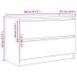 Preview: TV-Schrank Grau Sonoma 80x35x54 cm Holzwerkstoff