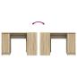 Preview: Schreibtisch Sonoma-Eiche 120x42x76 cm Holzwerkstoff