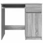 Preview: Schreibtisch Grau Sonoma 86x49x76 cm Holzwerkstoff