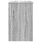 Preview: Schreibtisch Grau Sonoma 86x49x76 cm Holzwerkstoff