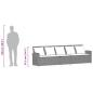Preview: Gartensofa 5-Sitzer mit Kissen Grau Poly Rattan