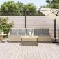 Preview: Gartensofa 5-Sitzer mit Kissen Beige Poly Rattan