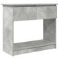 Preview: Konsolentisch mit Schubladen Betongrau 85,5x38,5x74,5 cm
