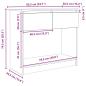 Preview: Konsolentisch mit Schubladen Betongrau 85,5x38,5x74,5 cm