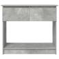 Preview: Konsolentisch mit Schubladen Betongrau 85,5x38,5x74,5 cm