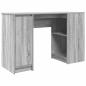 Preview: Schreibtisch Grau Sonoma 120x42x76 cm Holzwerkstoff