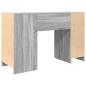 Preview: Schreibtisch Grau Sonoma 120x42x76 cm Holzwerkstoff