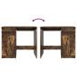 Preview: Schreibtisch Räuchereiche 86x49x76 cm Holzwerkstoff