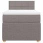 Preview: Boxspringbett mit Matratze Taupe 80x200 cm Stoff