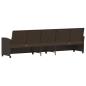 Preview: Gartensofa 5-Sitzer mit Kissen Braun Poly Rattan