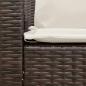 Preview: Gartensofa 5-Sitzer mit Kissen Braun Poly Rattan