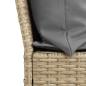 Preview: Gartensofa mit Kissen Beige Poly Rattan