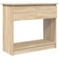 Preview: Konsolentisch mit Schubladen Sonoma-Eiche 85,5x38,5x74,5 cm