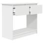 Preview: Konsolentisch mit Schubladen Weiß 85,5x38,5x74,5 cm