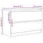 Preview: TV-Schrank Braun Eichen-Optik 80x35x54 cm Holzwerkstoff