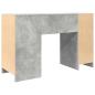 Preview: Schreibtisch Betongrau 120x42x76 cm Holzwerkstoff