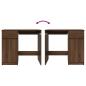 Preview: Schreibtisch Braun Eichen-Optik 86x49x76 cm Holzwerkstoff