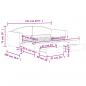 Preview: Tagesbett Ausziehbar mit Schubladen Hellgrau 90x190 cm Stoff