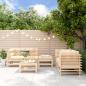 Preview: ARDEBO.de - 6-tlg. Garten-Lounge-Set Massivholz Kiefer