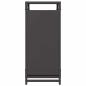 Preview: Brennholzregal Schwarz 44x28x65 cm Kaltgewalzter Stahl