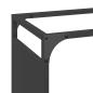 Preview: Brennholzregal Schwarz 44x28x65 cm Kaltgewalzter Stahl