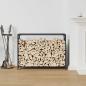 Preview: Brennholzregal Anthrazit 90x28x65 cm Kaltgewalzter Stahl