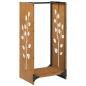 Preview: Brennholzregal 40x30x80 cm Wetterfester Stahl