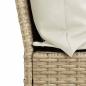 Preview: 4-tlg. Garten-Essgruppe mit Kissen Beige Poly Rattan