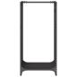 Preview: Brennholzregal Schwarz 40x30x80 cm Kaltgewalzter Stahl
