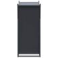 Preview: Brennholzregal Anthrazit 69,5x35x81 cm Kaltgewalzter Stahl