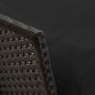 Preview: 4-tlg. Garten-Essgruppe mit Kissen Schwarz Poly Rattan