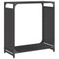 Preview: Brennholzregal Schwarz 60x28x65 cm Kaltgewalzter Stahl