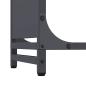 Preview: Brennholzregal Anthrazit 44x28x90 cm Kaltgewalzter Stahl