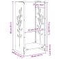 Preview: Brennholzregal 40x30x80 cm Edelstahl