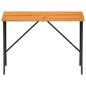Preview: Gartentisch mit Akazienholzplatte 105x75x72 cm Poly Rattan