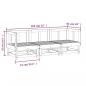 Preview: 3-tlg. Garten-Lounge-Set Massivholz Kiefer