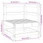 Preview: Garten-Ecksofa Massivholz Kiefer