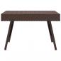 Preview: Beistelltisch Klappbar Braun 60x40x38 cm Poly Rattan