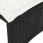 Preview: 5-tlg. Garten-Sofagarnitur mit Kissen Schwarz Poly Rattan