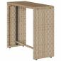 Preview: 5-tlg. Garten-Sofagarnitur Kissen Stapelbar Beige Poly Rattan