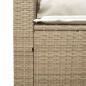 Preview: 5-tlg. Garten-Sofagarnitur Kissen Stapelbar Beige Poly Rattan