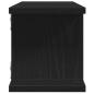 Preview: Wandregale 2 Stk. Schwarz Eichen-Optik 75x18x20cm Holzwerkstoff