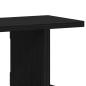 Preview: Wandregale 2 Stk. Schwarz Eichen-Optik 75x18x20cm Holzwerkstoff
