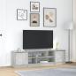 Preview: ARDEBO.de - TV-Schrank Betongrau 188,5x41x50 cm Holzwerkstoff
