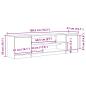 Preview: TV-Schrank Betongrau 188,5x41x50 cm Holzwerkstoff