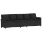 Preview: Gartensofa mit Kissen Schwarz Poly Rattan