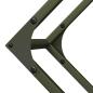 Preview: Brennholzregal Olivgrün 100x25x100 cm Kaltgewalzter Stahl
